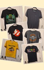 Lot of 6 Mens Size Small T-Shirts Short Sleeve Marvel, Columbia, Monster, Diesel
