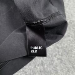 Public Rec Shirt Mens L Black Go To Henley Pima Cotton Stretch Casual