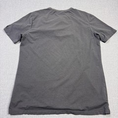 Buttercloth T-Shirt Mens M Gray Henley Short Sleeve Jersey Cotton Stretch Pocket