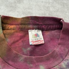 Vintage 90s Paddle Ocee River Shirt L Tie Dye Skull River Tennessee Rafting