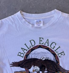 Vintage Bald Eagle Shirt Size Large 1994 Hazelwoods Nature Habit 90s Animal Tee
