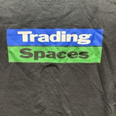 Vintage Discovery Channel TLC Trading Spaces T-Shirt Size XL Black Short Sleeve