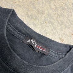 Vintage Y2K America Perry Ellis T-Shirt Black No Size