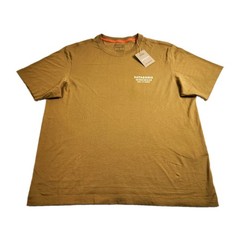 Patagonia Shirt Men’s Large Bobcat Brown Short Sleeve Cotton For Change New, NWT