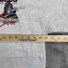 VTG Gildan FDNY Bensonhurst Bravest Engine 253 Mens L Gray Brooklyn Fire Dept
