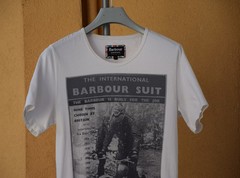 MEN’S BARBOUR INTERNATIONAL SUIT T-SHIRT TEE SIZE S /SLIM FIT (XS) P2P 17. 3″