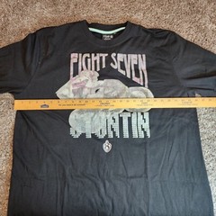 Eight 732 Men T Shirt Black Size 3XL Eight Seven Stuntin Graphics Motorcycle