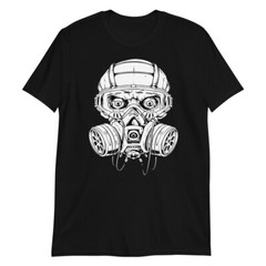 SKULL AND GASMASK AWESOME GRAPHIC Short-Sleeve Unisex T-Shirt