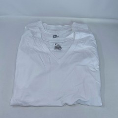Jockey Cotton Stretch V-Neck Undershirts 3-Pack White M