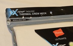 Men’s XL Hanes Ultimate X-Temp Thermal Crew Neck Long Sleeve Tagless White NEW