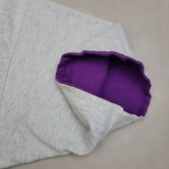 Vintage Fruit Of The Loom Shirt XL Gray Purple Cuff 90s USA Hair Stylist Barber