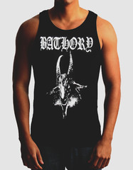 BATHORY BLACK METAL Metal Band Black Tank Top