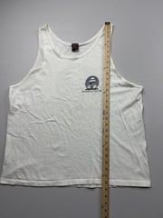 Vintage Panama Jack Shirt Mens XL White Sleeveless Tank Graphic Tee USA Beach
