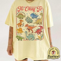 Comfort T-Shirt Dinosaur Autism Awareness