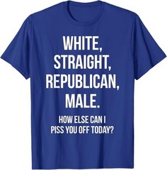 White, Straight, Republican, Male – Funny Republican T-Shirt T-Shirt
