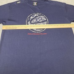 Vintage Y2K UNK NBA Team Logos Basketball Print Navy Blue T-Shirt Men’s XL