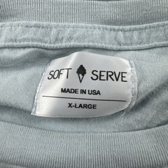 Soft Serve Supima Cotton Shirt Mens XL Blue Long Sleeve Organic Cloud USA Made