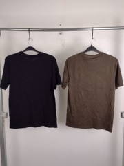 Autograph Men’s 2Pcs Supima Cotton T-shirts Size S Black & Olive NEW