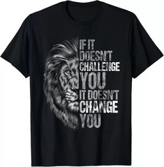 Motivation Workout And Gym Quotes Lion Mindset Training Gift Tees S-3XL
