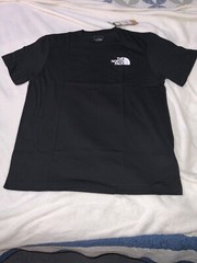 NWT THE NORTH FACE MENS S/S BOX NSE TEE LARGE BLACK/PINK