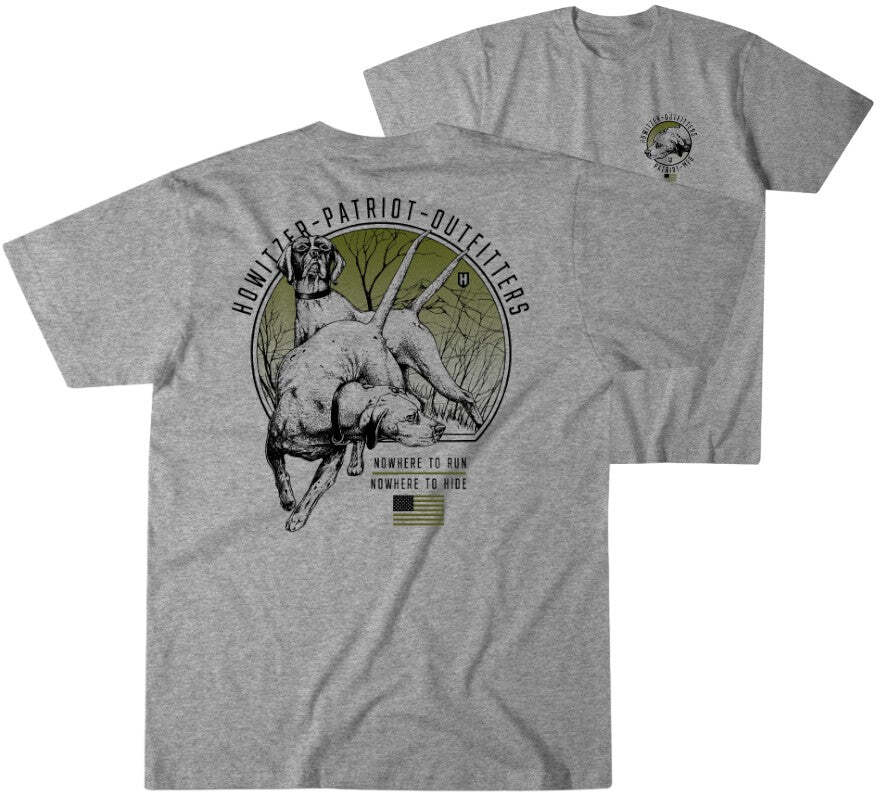 Howitzer Style Men’s T-Shirt No Where To Hide Military Grunt MFG