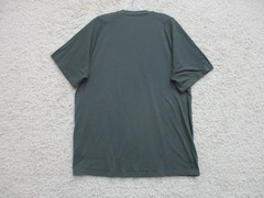 Adidas Shirt Large Adult Gray Athletic Stretch Logo Modern Fit Stretch Mens L