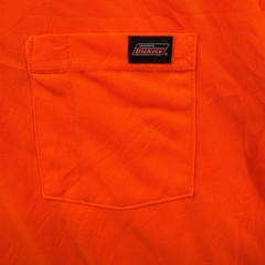 Genuine Dickies Mens XLT Safety Orange Pocket T-Shirt Performance Workwear