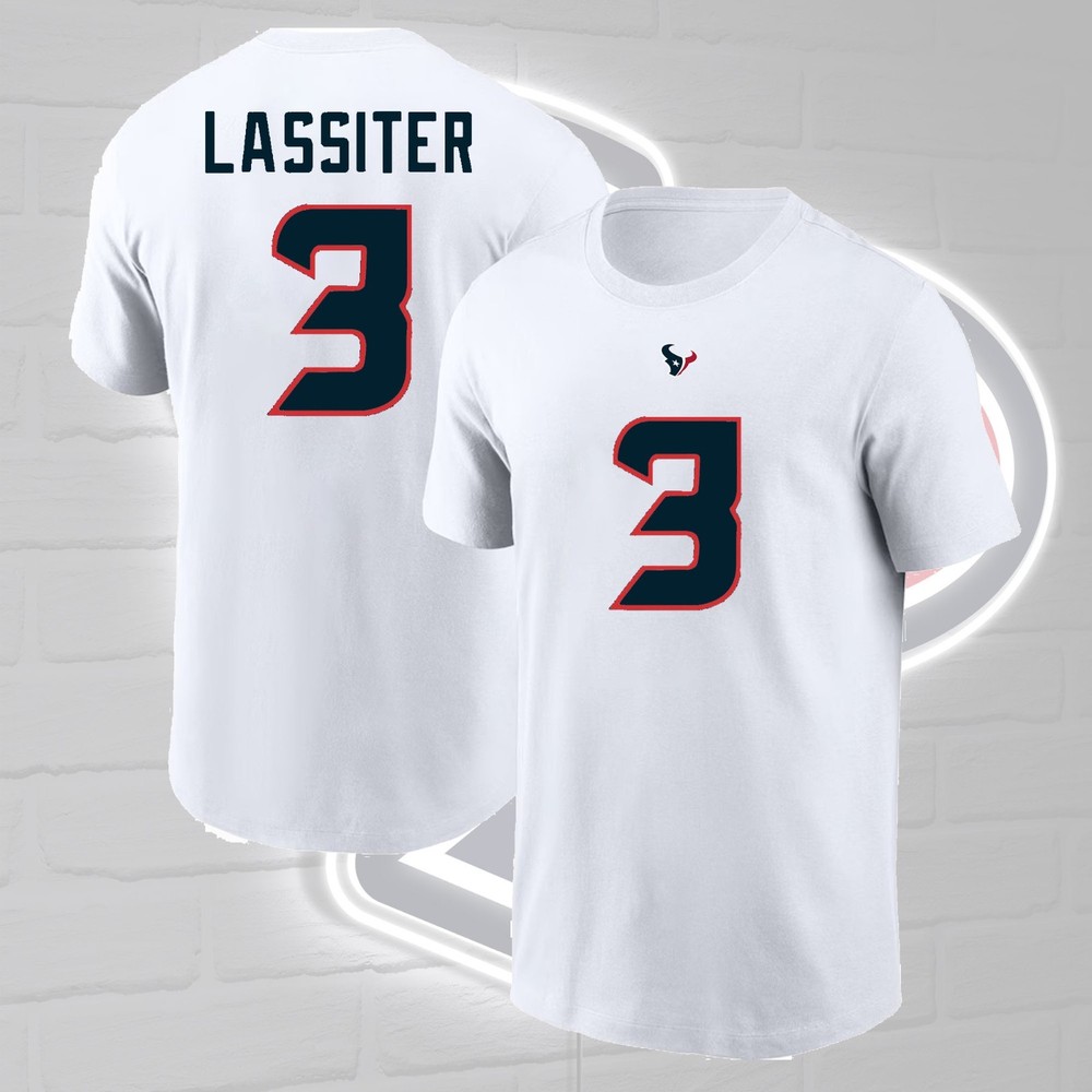 NEW! Kamari Lassiter #3 Houston Te.xans 2026 Name & Number Fastship For Fans