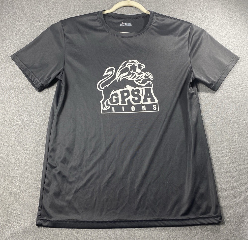Alleson Athletic T-shirt with a “GPSA Lions” graphic print Sz L