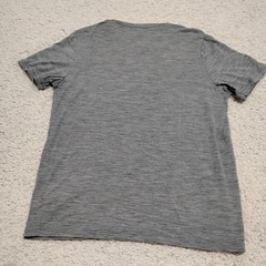 Icebreaker Shirt Mens Large Gray Wool Nylon Outdoor Hiking Base Layer Climbing