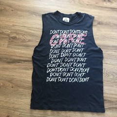 UNIF Don’t Care / Tank Shirt / Distresed / Soft / Black / Rare Small