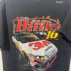 Greg Biffle #16 unisex remake black tee T-shirt K1325