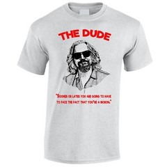 The Big Lebowski Inspired T Shirt Classic Movie DTG Print Moron Quote