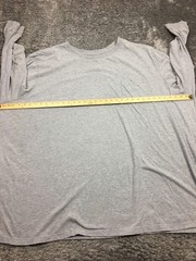 King Size Shirt Mens Size 7XL Big Gray Long Sleeve Cotton
