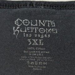 Count’s Kustoms Tank Top Mens 3XL Black Faded Gothic Cross Skull Biker Las Vegas
