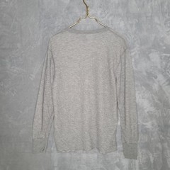 Gray Long Sleeve Crew Neck Shirt Size M Base Layer Insulated Outdoor Hiking Warm