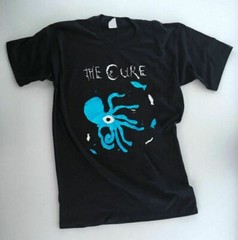 RARE!! t shirt The CURE untru 90s Robert Smith 85 Tour Half an Octopus..,,,,,,,,
