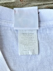 Vintage 90s Single Stitch Twin Cities Duathlon T-Shirt Mens L White Monroe LS