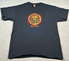 Vnitage Disney The Lion King Shirt Mens Large Black Graphic Broadway Musical Tee