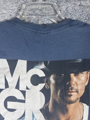 Tim McGraw Shotgun Rider On Tour/Sundown Heaven Town Blue T-Shirt Size S