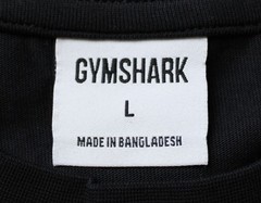 Gymshark Men’s Oversized Western Long Sleeve T-Shirt ZG3 Black Large NWT