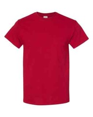 NEW Gildan Men’s Heavy Cotton Plain Crew Neck Short Sleeves T-Shirt 5000