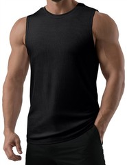 Men’s Tank Tops Quick Dry Workout Sleeveless Gym Muscle Shirts Athletic Bodyb…