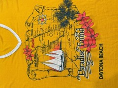 VTG 70’s/80’s Daytona Beach Florida Single Stitch Ringer Tee One size