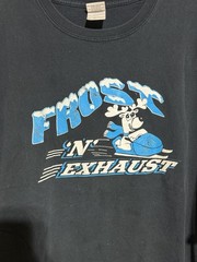 Vintage Frost N Exhaust Black T Shirt 3XL Snowmobile Get Your Sled Out The Shed