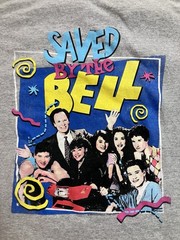Saved By The Bell Vintage Style Tee – XL- Gray 80s 90s Nostalgia Xennial