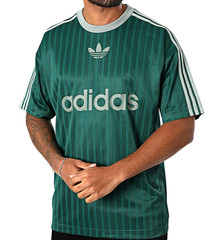 NEW MEN’S ADIDAS ORIGINALS TREFOIL POLY TEE SHIRT ~SIZE LARGE #JP1028 RARE!