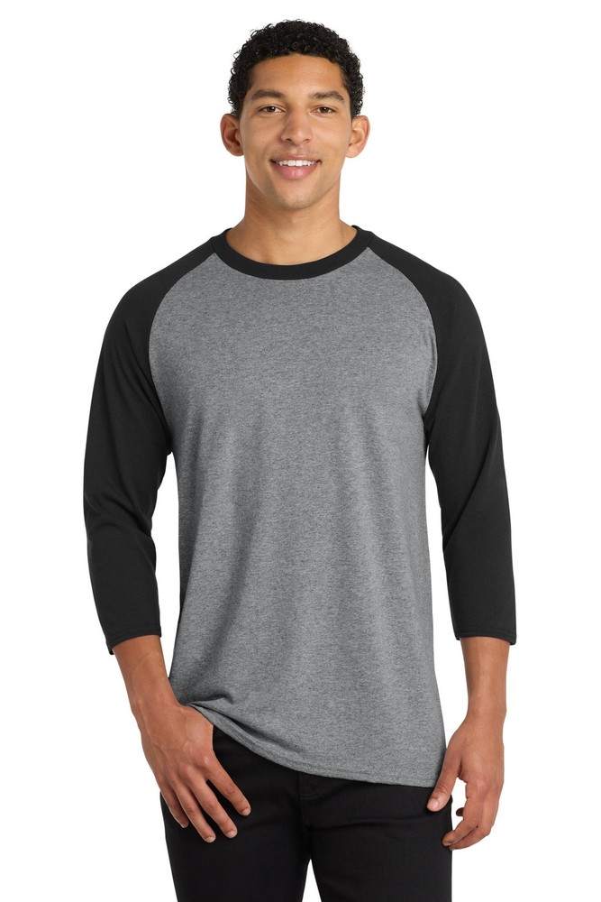 Port & Co Core Blend 3/4-Sleeve Raglan Tee PC55RS