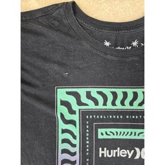 Hurley Mens T Shirt Size S Black Everyday Washed Graphic Print Short Sleeve