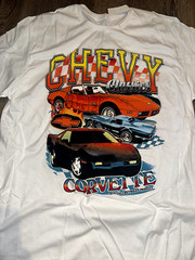 C Life Group T Shirt Short Sleeve Chevy Classics Corvette Graphic Cotton Men 3XL